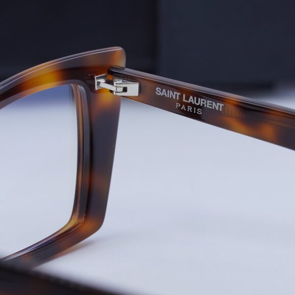 Saint Laurent SL657OPT 002 Square Eyeglasses 54mm - Havana - Picture 7 of 10